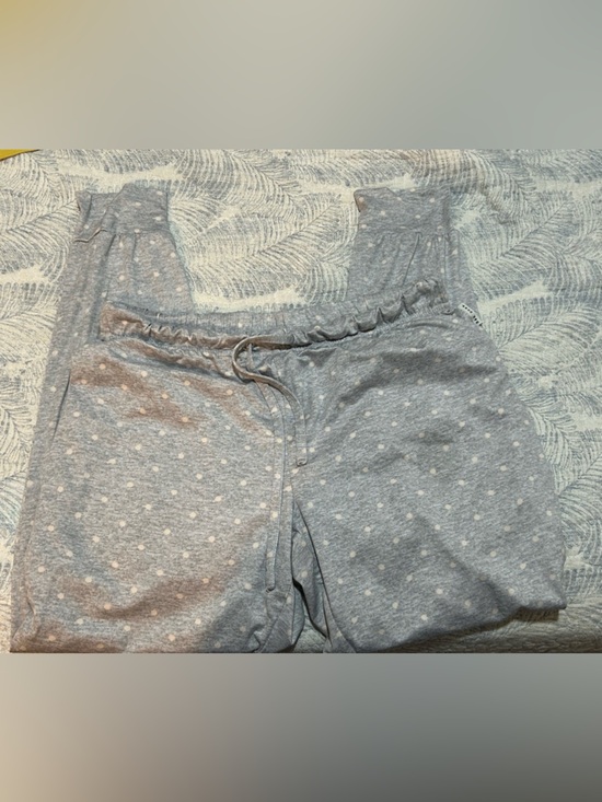 Rae Dunn Other - Rae Dunn Light Gray Polka Dot Lounge Top